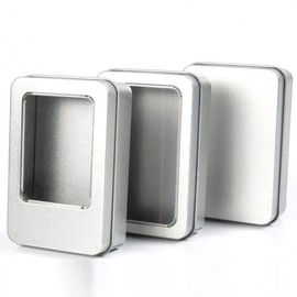 Mini Tin Case Hair Band Poca Beads Dakku Yak Organizer transparent window (small) detachable 10ea