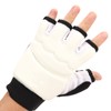 1 Pair Taekwondo Gloves Breathable Elastic Half Finger Kickboxing Boxing