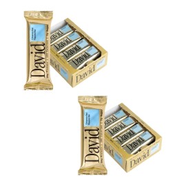 David, Protein Bar, Cinnamon Roll, 24 Protein Bars | 28g of Protein | 150