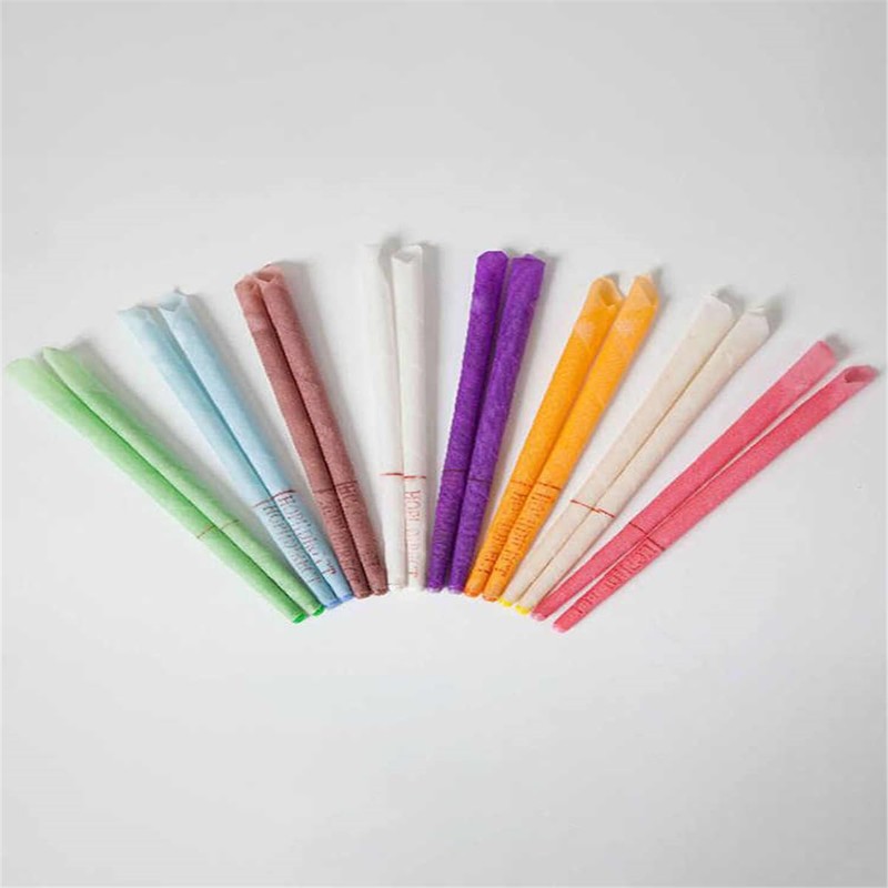 48個のイヤーキャンドルワックス 耳燭 耳専用 天然材料 アロマキャンドル ビーズワックス 有機植物 アロマセラピー 耳に使い 自然療法