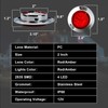 Wodvyss 10-Pack (5 Amber + 5 Red) 2" 4 LED