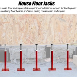 House Jacks for Lifting, 11"-16" Small Screw Jacks Floor Jack Stands, House Floor Jacks Post Pole for Leveling, Adjustable Floor Joist Support Jack for House Foundation Temporary Support