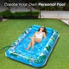 JAMBO Tanning Pool Lounger Float, 70 x 47 Inflatable Sun