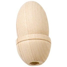 Merriway® BH00345 (2 Pcs) Large Wooden Acorn Curtain Pull Blind Cord - Pack of 2 Pieces, Brown