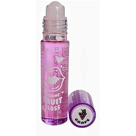 Amuse Cosmetics Roll On Rollerball Kissing Fruit Lip Gloss Strawberry Apple Grape Cherry Peach Orange Gum (Grape)