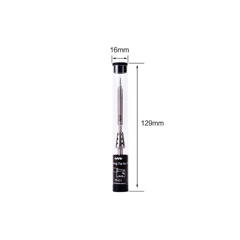 TOOLSAGE TS-C1 Original Digit Soldering Iron C1 Tips, For TS100/TS101