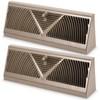 Yaocom 2 Pack Baseboard Register Vent 15 Inch Duct Opening