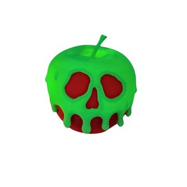 Poison Candy Apple Light | Evil Queen Wicked Witch Decoration - Light Option: Flickering Light