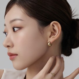 Gold & Deer 14K Goldfield Classic Bold Half Ring (Pair) Yellow Gold / 골드앤디어 14K 골드필드 클래식 볼드 하프링 (한쌍) 옐로우골드 (Yellow Gold )