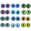 QTTLLI 10 Pairs 40mm Glow in The Dark Glass Round