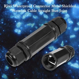 chenyang RJ45 Waterproof Coupler RJ45 Female to Female LAN Ethernet Network Outdoor Extension Waterproof Dustproof Shielded Connector Adapter