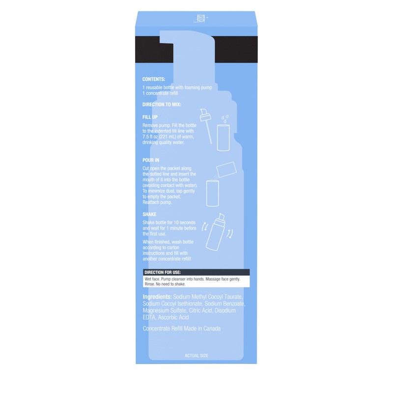 Neutrogena Reusable Gentle Foaming Facial Cleanser Starter Kit, Fragrance-Free Face