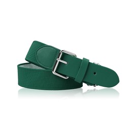 Stelle Baseball/Softball/Fastpitch Belt Girls Sports Elastic Adjustable Boys Uniform Belts Youth and Adult Sizes（Evergreen,Youth）
