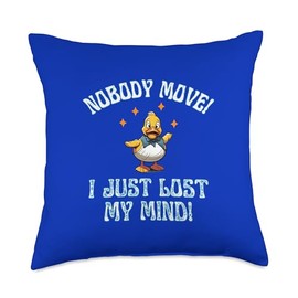 Cruise Ducks Nobody Move I Just Lost My Mind Fun Throw Pillow