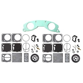 Mukuni Dual Carb Rebuild Kit with Base Gasket Compatible with Yamaha 701 700 62T-13556-00-00