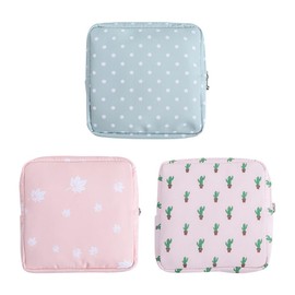 3 Pcs Portable Sanitary Napkin Storage Bags Nursing Pad Holder Bags Small Period Organization Bags Feminine Product Pads Bags Reusable Tampon Bags for Girls Women