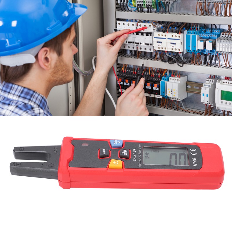 Digital Clamp Meter Mini Size Portable Stable Fork AC DC