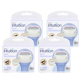 Intuition Pure Nourishment Women's Epilator Coconut Razor Blades, 3 Pieces, 4 Pieces / 인튜이션 퓨어 너뤼시먼트 여성 제모기 코코넛 면도날, 3개입, 4개