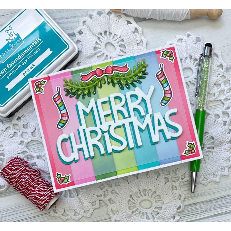 Lawn Cuts Custom Craft Die-Giant Merry Christmas