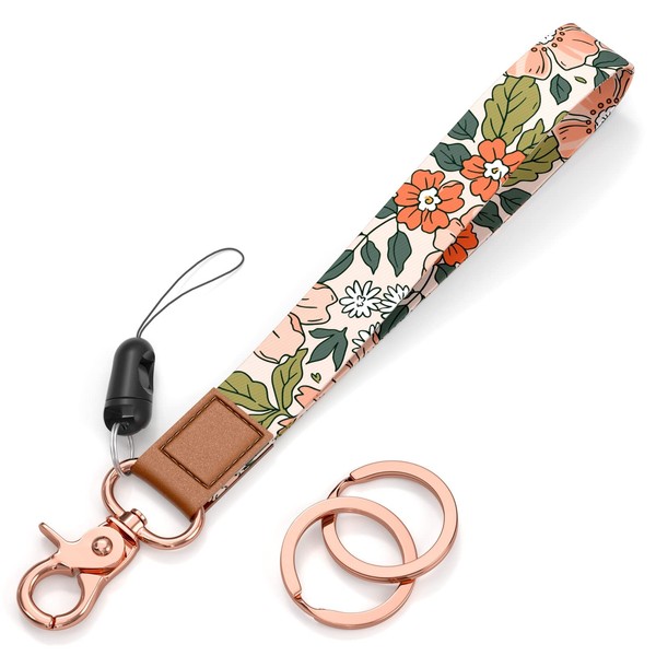 Rimilak Wristlet Keychain, Wrist Lanyard Key Chain for Women Men