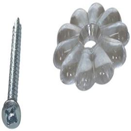 AP Products 012-RTCR100 Clear Rosettes with Screw - Pack of 100