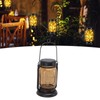Outdoor Solar Lantern Auto Sensing ABS Glass Soft Warm Light