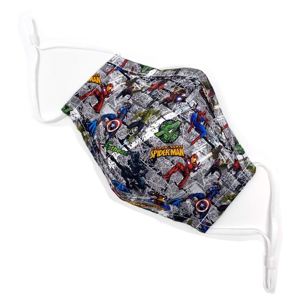 Maskara by BengC Superheroes Grey KIDS Face Mask with Nose
