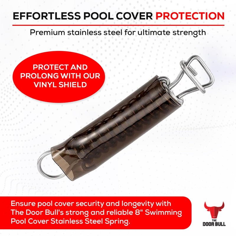 The Door Bull - Swimming Pool Cover Stainless Steel Spring