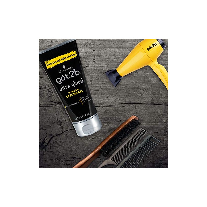 Got2b Ultra Glued Invincible Styling Gel Cabello Onzas Paquete