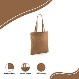 Youngly Premium Cotton Plain Tote Bags - Stylish, Eco-Friendly Shopping Bags for Daily Life - Easily Foldable, Lightweight, and Spacious Shoulder Carrier