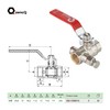 zencQ Ball Valve with Drain 1/2 Inch FF