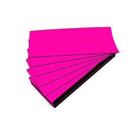 Pack of 25 Magnetic Labels (Pink, Length 10 cm, Width 4 cm)