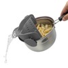 Clip-On Silicone Pasta Strainer Kitchen Pot Strainer Set with 4