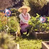 BATTIFE Reflective Pinwheels for Yard and Garden, Pre-Installed Sparkly Blind