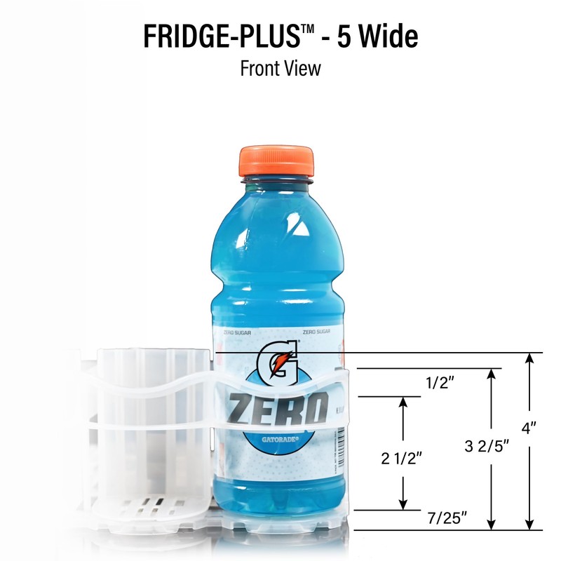 Display Technologies, Fridge-Plus Drink Organizer for Refrigerator Storage - Soda