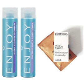 ENJOY Super Hydrate Shampoo & Conditioner DUO 10oz each (2 FREE Hair & Skin Care Samples) Sulfate Free