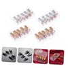 BIUDECO 20pcs Metal Nail Art Extension Forms Reusable Guide Protector