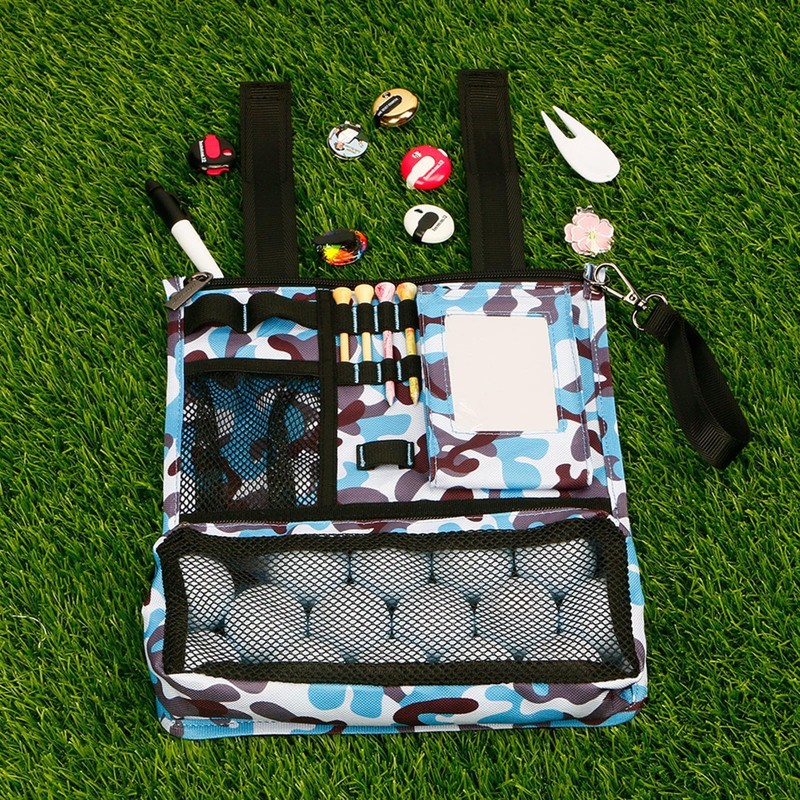 Golf Accessory Bag Pouch - Zippered Valuables Bag - Zippered