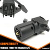 CARROFIX Adaptador de cableado plano de 7 vías a 4