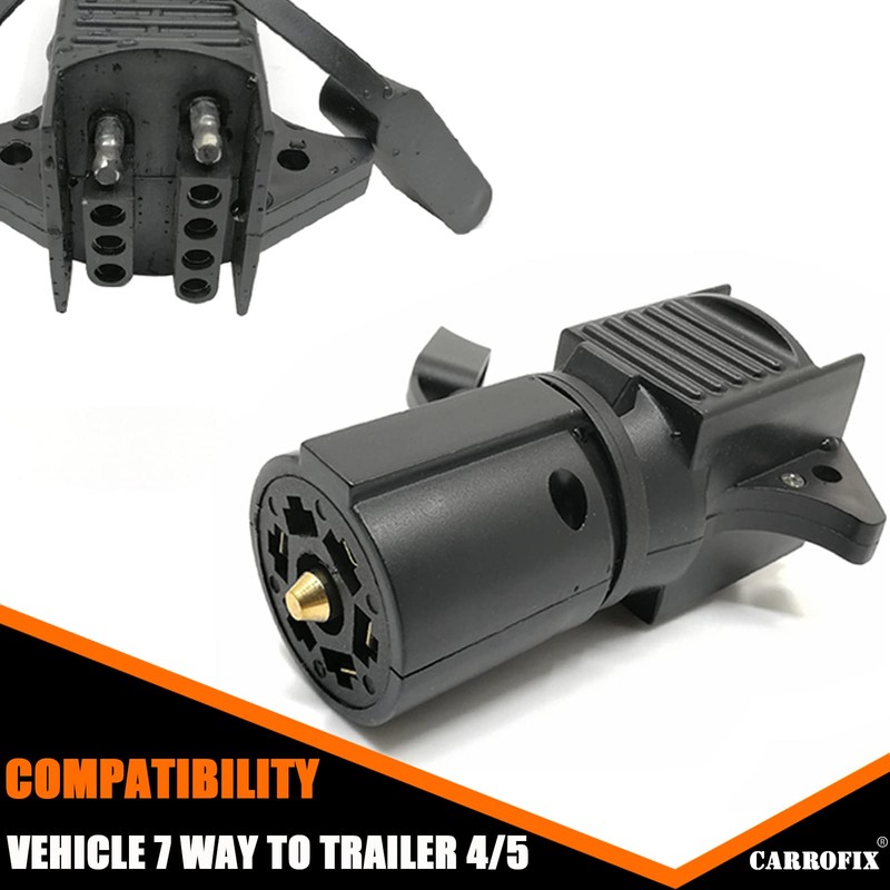 CARROFIX Adaptador de cableado plano de 7 vías a 4
