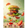CALVENDO Puzzle Doppel Cheesburger | 1000 Pieces Size 19" x