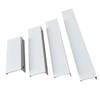 BOOLSFMAM 6 Pack Finger Edge Pull Furniture Drawer Handles Bright