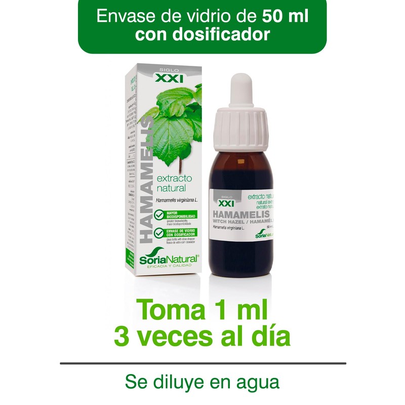 Soria Natural Extrait Fluide Glycerine Hamamelis XXI 50ml