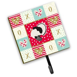 Caroline's Treasures CK5415SH4 Royal Palm Turkey Love Leash or Key Holder, Red, Wall Hooks, Key Hooks Holder, Coat Rack Wall Mount, Coat Hooks, Hooks for Hanging Keys, Towels, Aprons, Leashes,