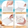 TKODNYD Acrylic Magnetic Seashell Display Box, 36 Grids Shell Storage