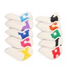 10pcs set PU Waterproof Golf Club Iron Cover Fine Sewing