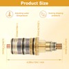 Thermostatic Shower Cartridge DA507874, for Danze Thermostatic Faucet Plastic Ceramic