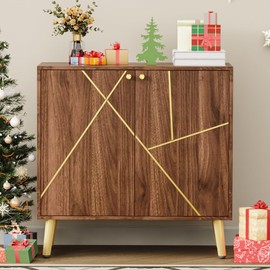 REHOOPEX Storage Cabinet with Doors, Modern Sideboard Accent Cabinet, Buffet Cabinet for Living Room, Hallway, Entryway