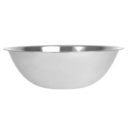Vogue Stainless Steel Mixing Bowl 4.8 Litre, Size: 343(Dia)x110(H) mm, Flat Base for Stability, Long Lasting Stainless Steel, Stackable Design, Professional & Home Kitchen Use, GC138