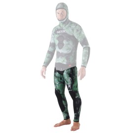SEAC Ghost, High-Waisted Pant in 5 mm Ultrastretch Neoprene for Freediving and Spearfishing, camo Green, x-Large (0010352250105A)